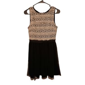 Speechless Black and White Lace Dress